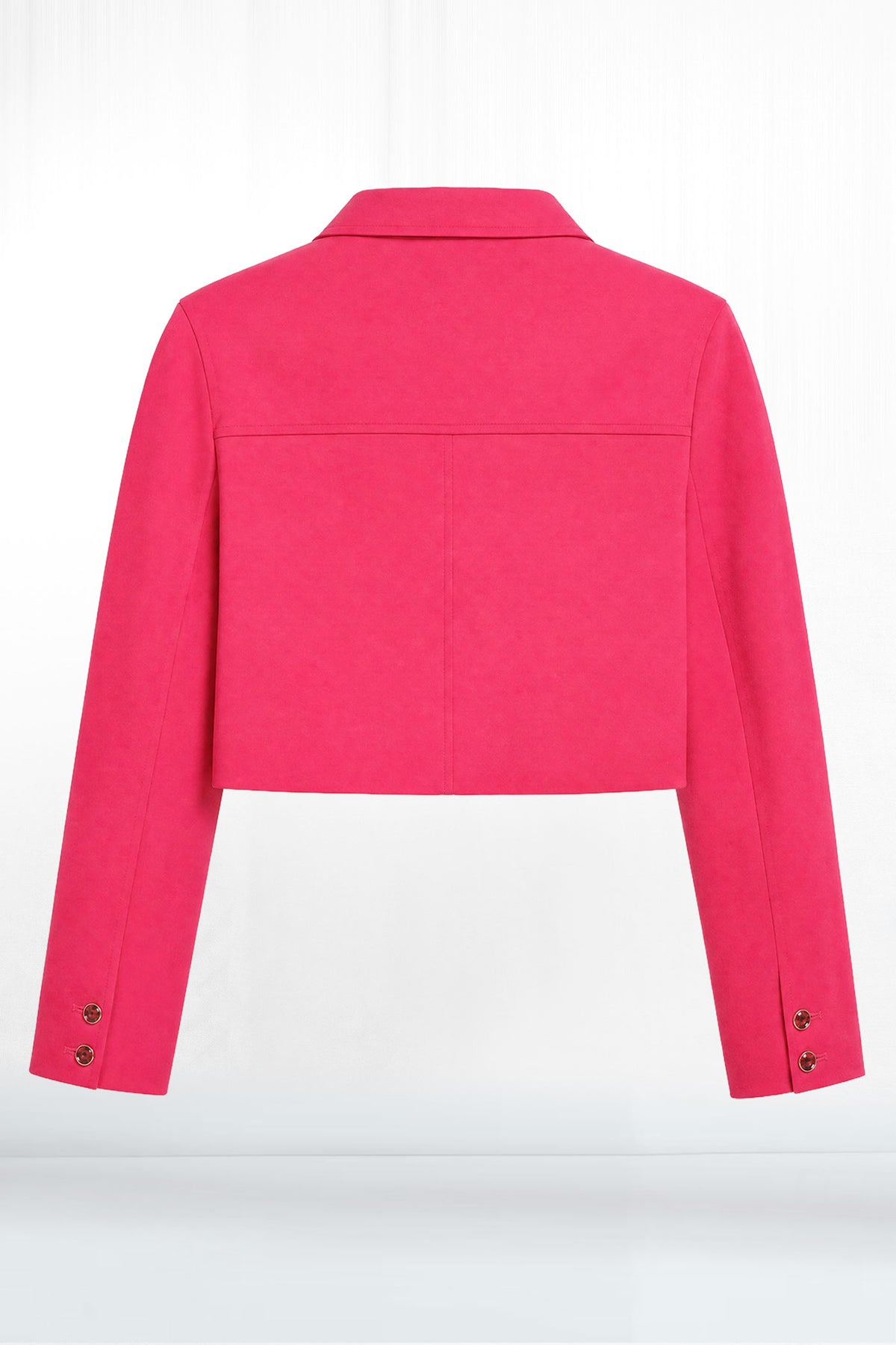 Cassie Straight Cropped Button Jacket