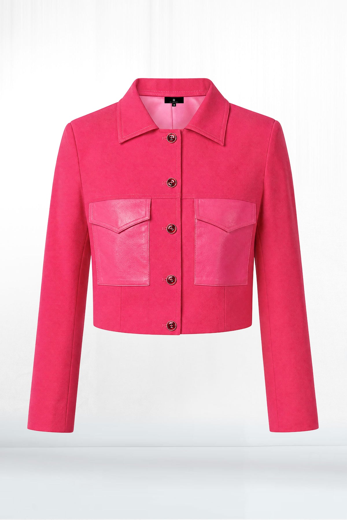 Cassie Straight Cropped Button Jacket
