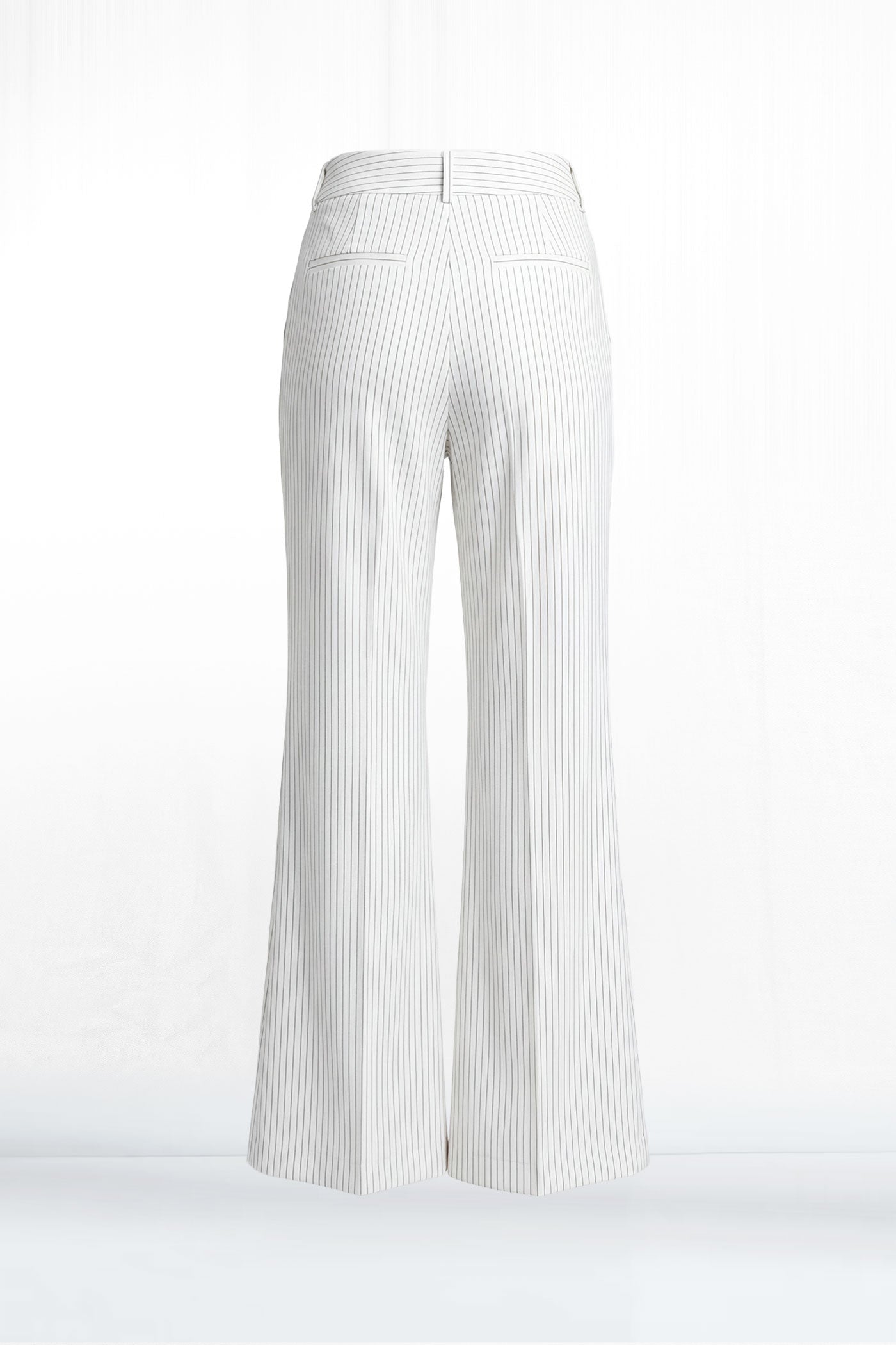 Chloe Pinstripe Pocket Flared Ankle Pant