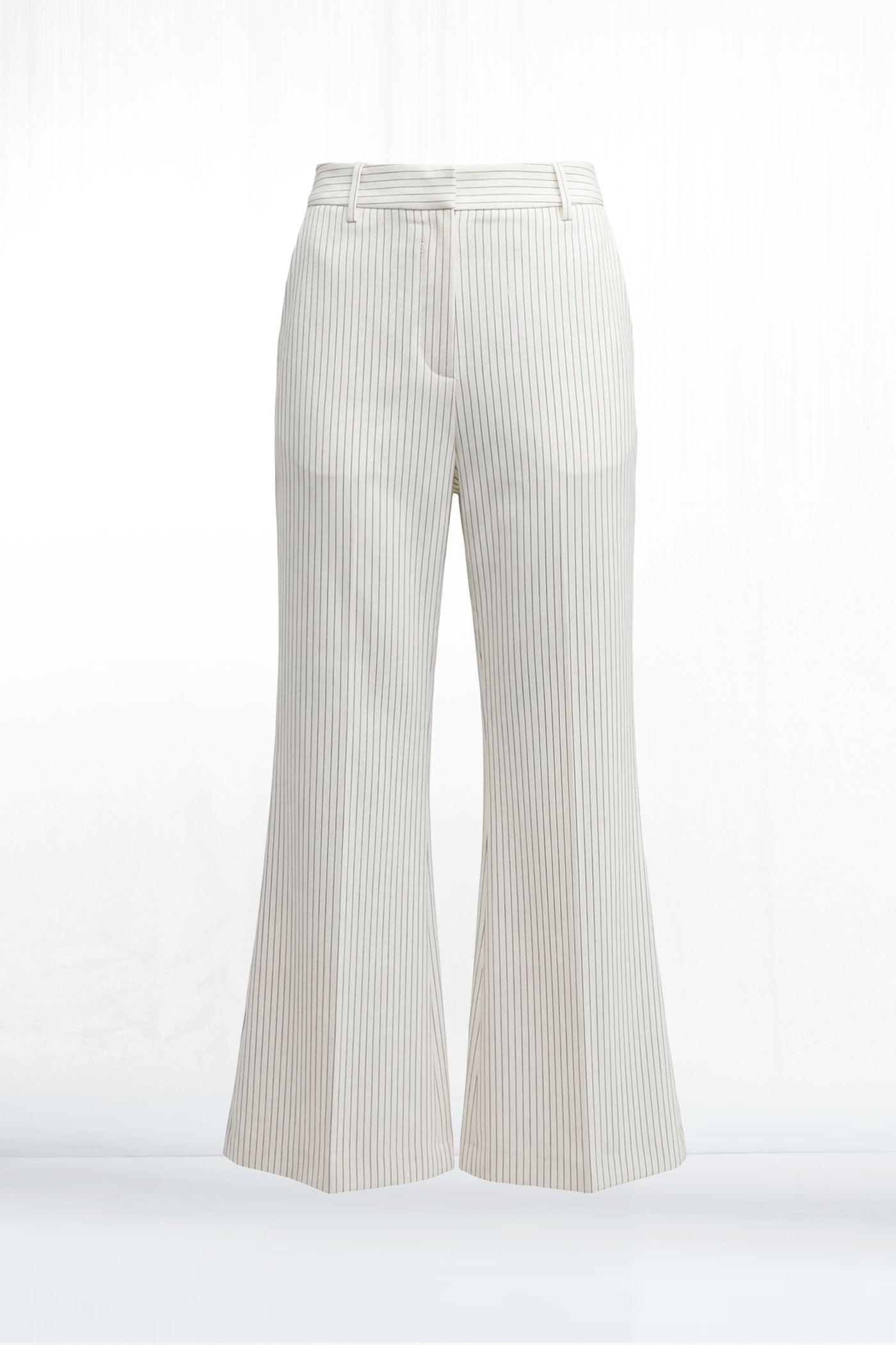 Chloe Pinstripe Pocket Flared Ankle Pant