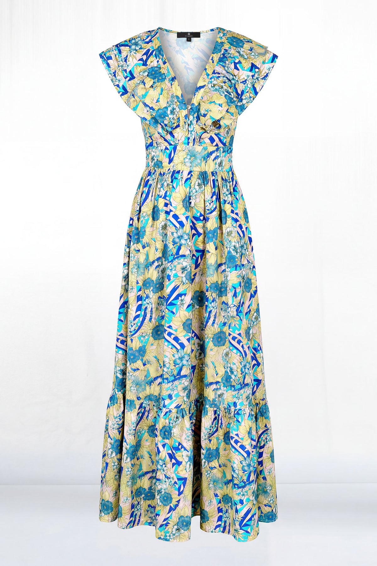 Daytona Double Ruffle Cinch Waist Dress