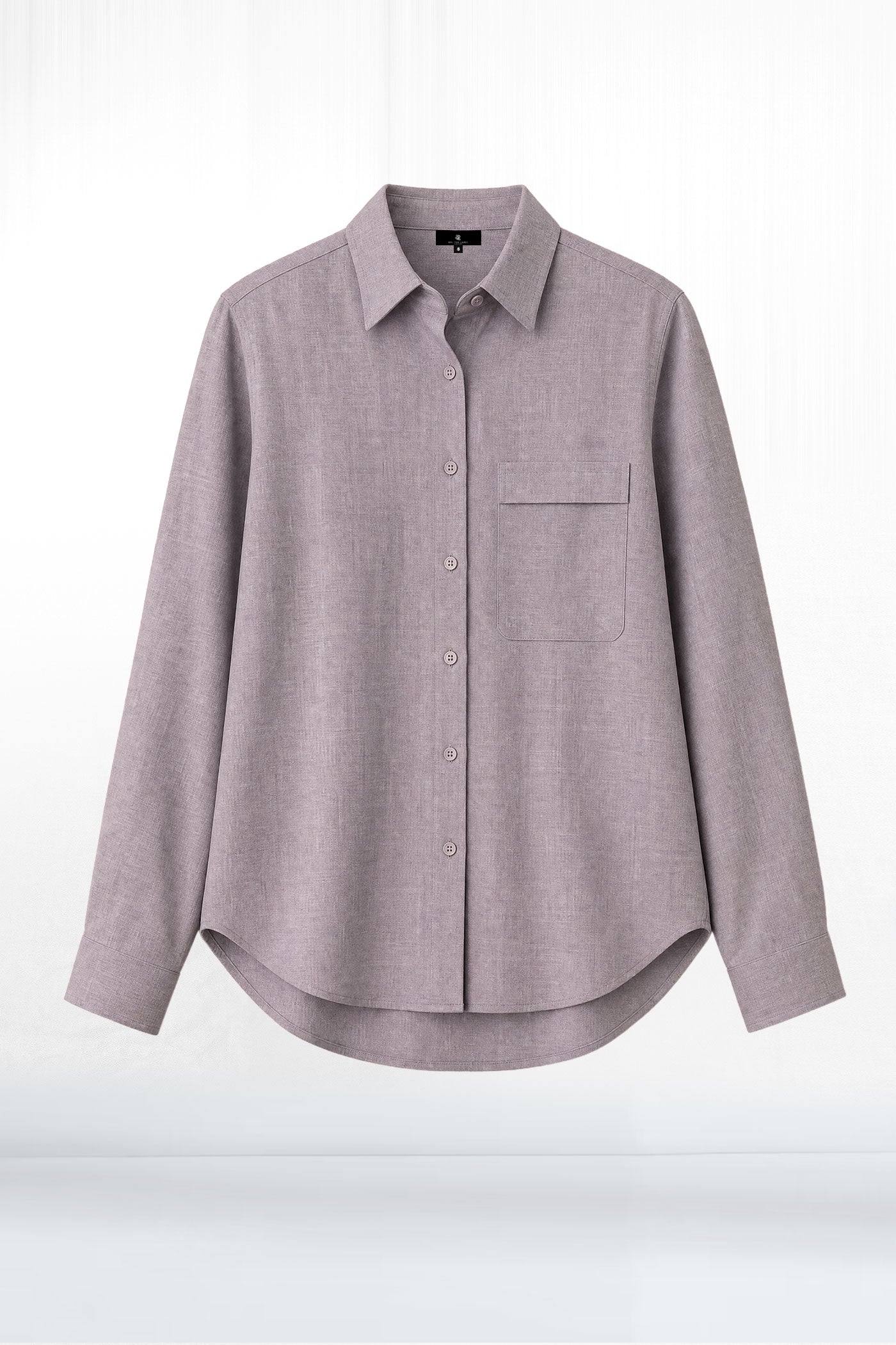 Della Long Sleeve Button Down Loose Fit Shirt