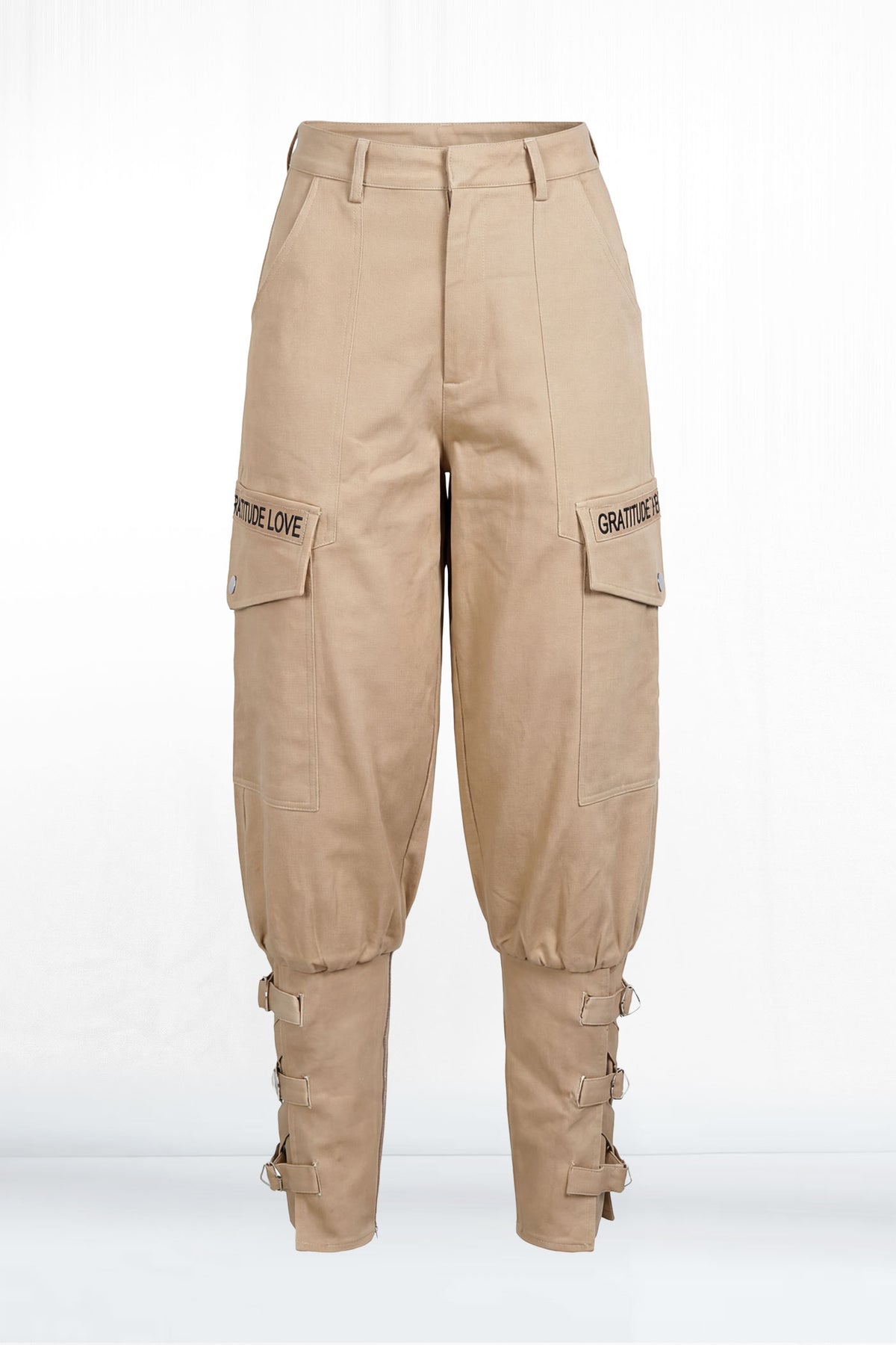 GRL Signature Snap Cargo Criss Cross Ankle Chino Pant