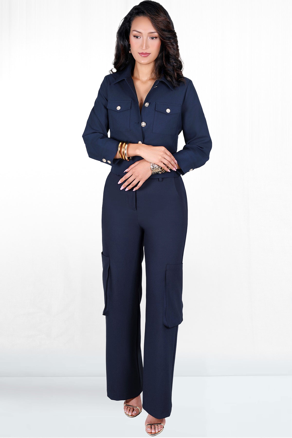 Jazi Straight Legl Slim Fit Side Pocket Cargo Pant