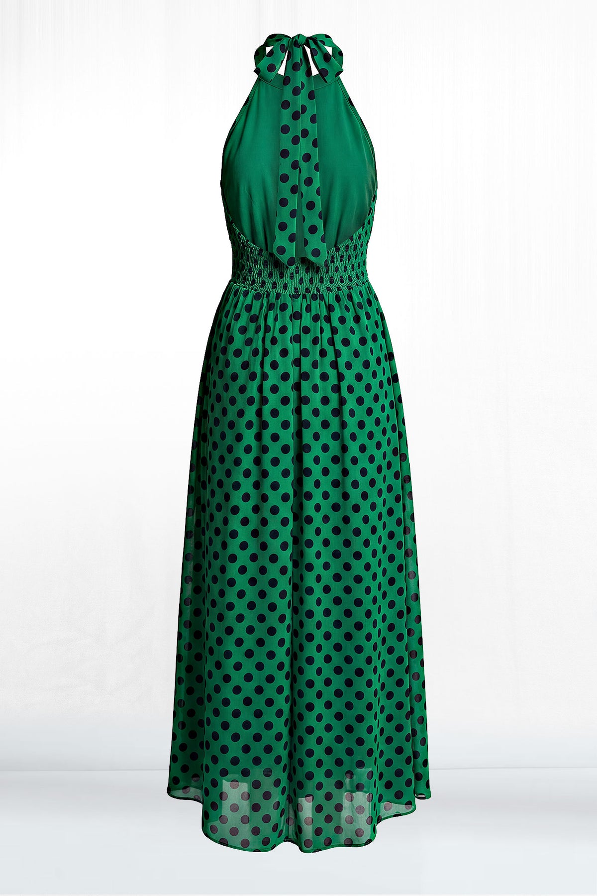 Jazzie Halter Tie Polka Dot Dress