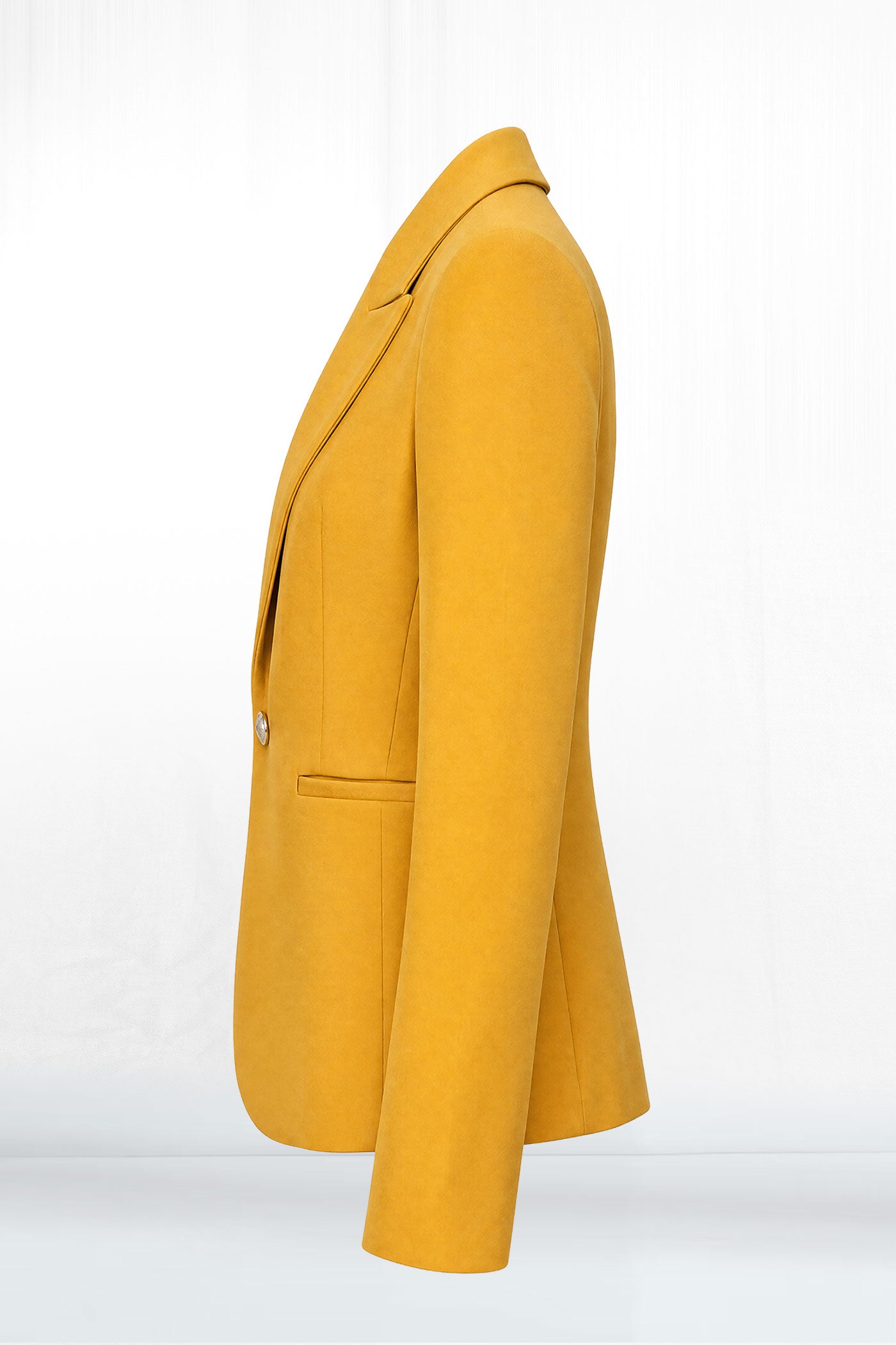 Rosali One Button Slim Fit Slit Sleeve Blazer