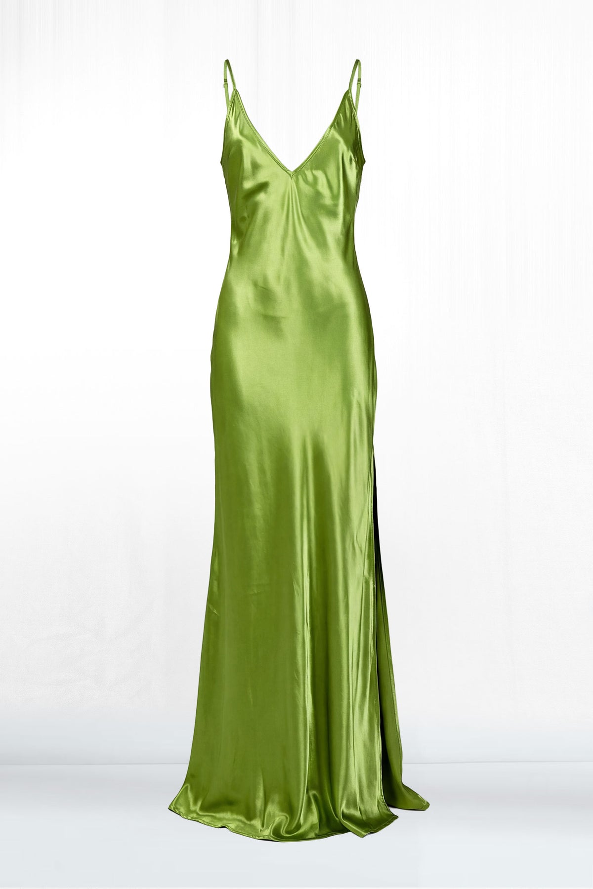 Roxie Spaghetti Strap Figure Hugging Maxi Slip Dress