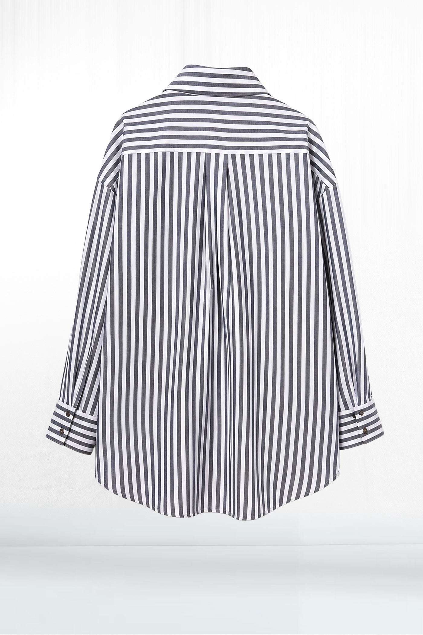 Tegan Oxford Grey Stripe Button Down Shirt