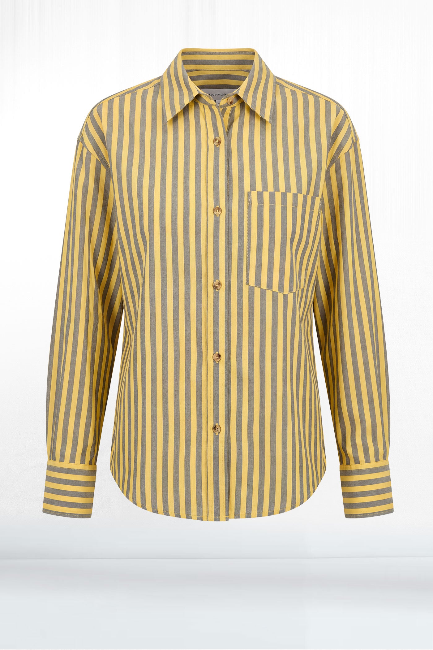 Tegan Oxford Yellow Stripe Button Down Shirt