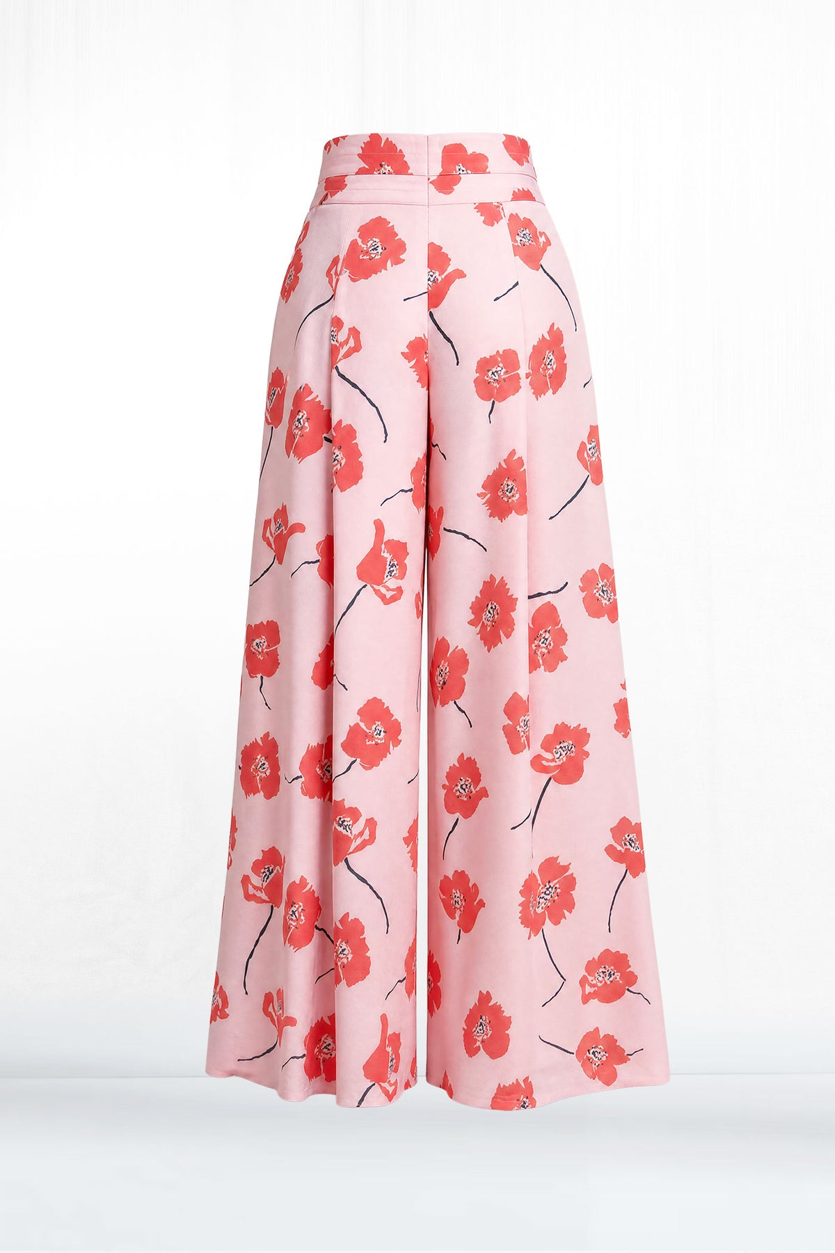 Tessa Pink Peony Wide Leg Print Pant