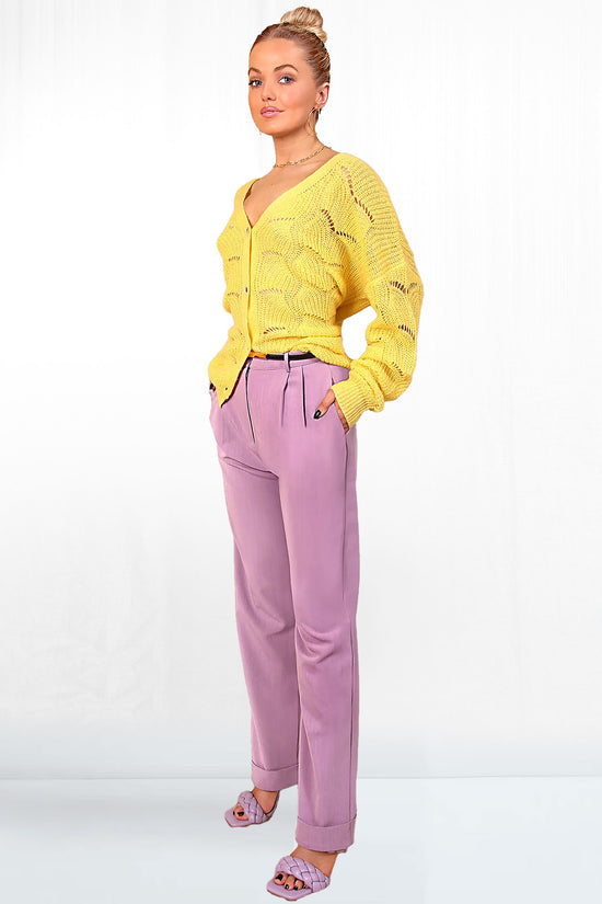 Violet Cuffed Hem Pant