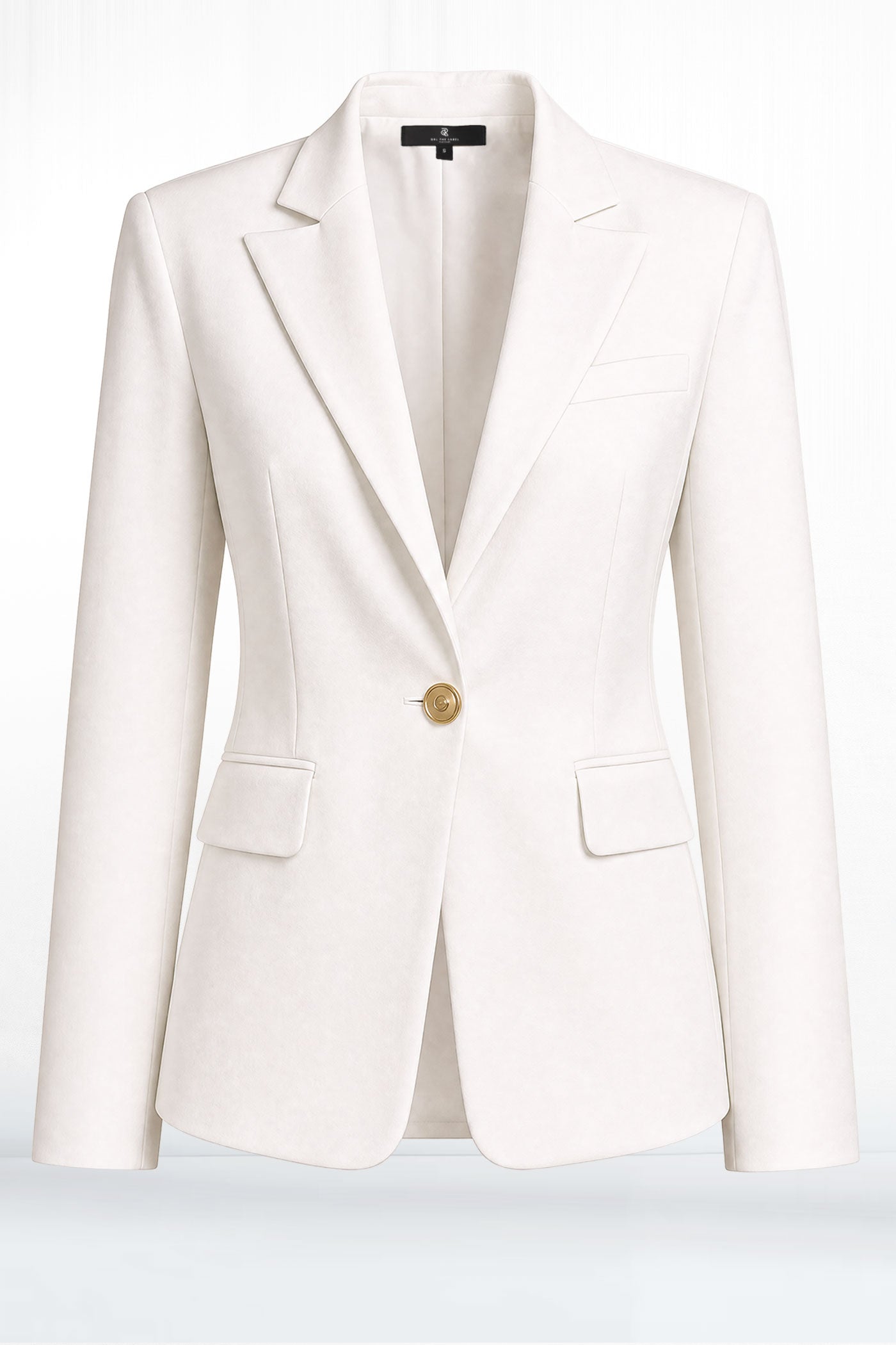 Veronique One Button Slim Fit Lightweight Rayon Blazer