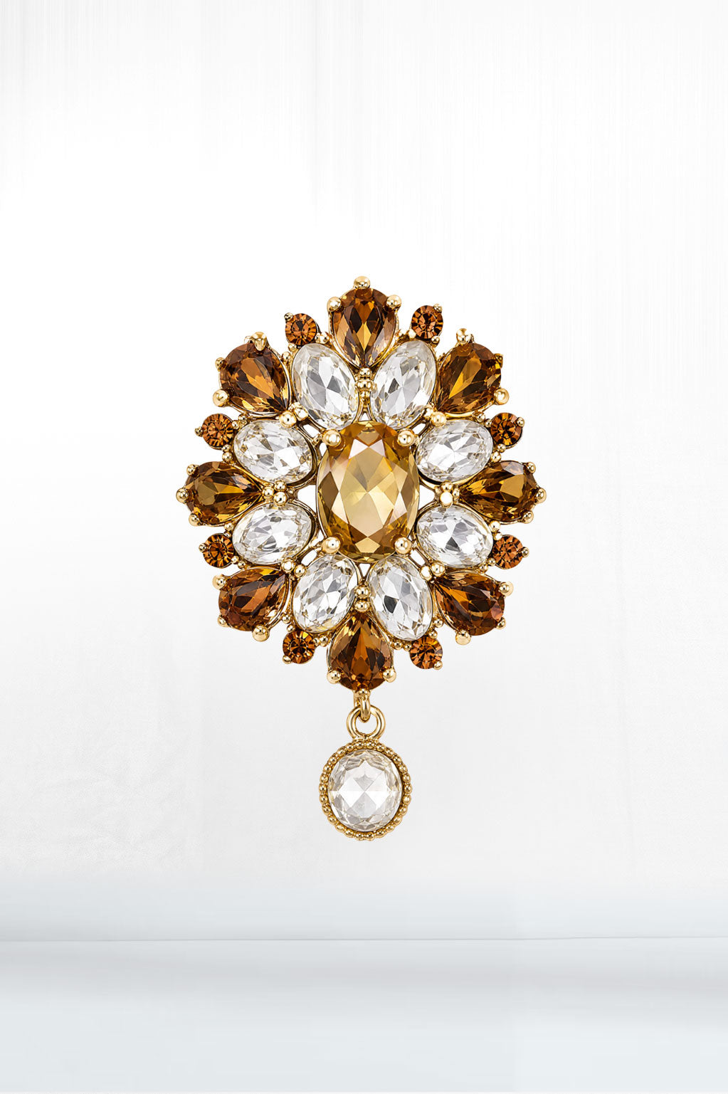 Gilded Topaz Heirloom Brooch - GRL Society