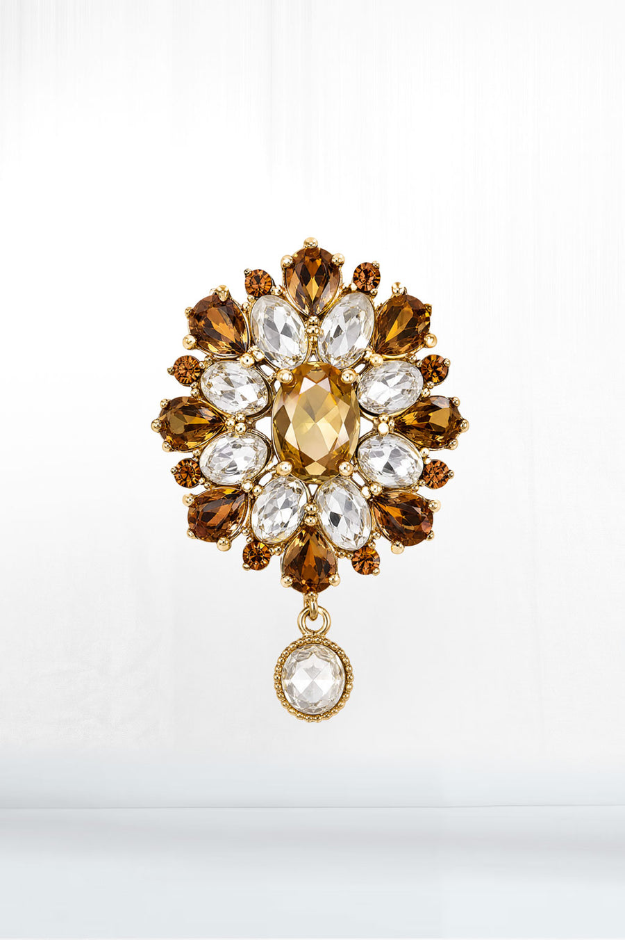 Gilded Topaz Heirloom Brooch - GRL Society