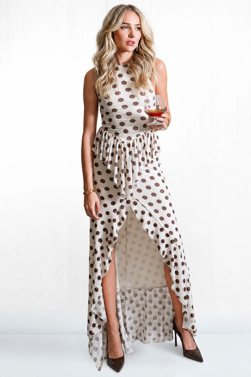Polkadot Ruffle Dress
