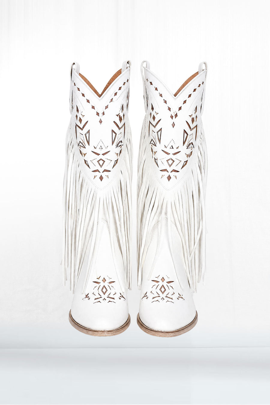White Tassel Boot