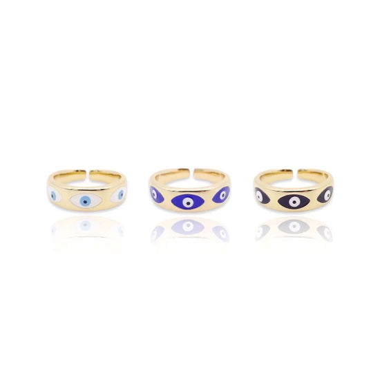 Gold Evil Eye Ring