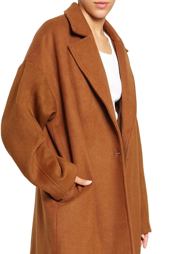 Oversized Wool Blend Coat