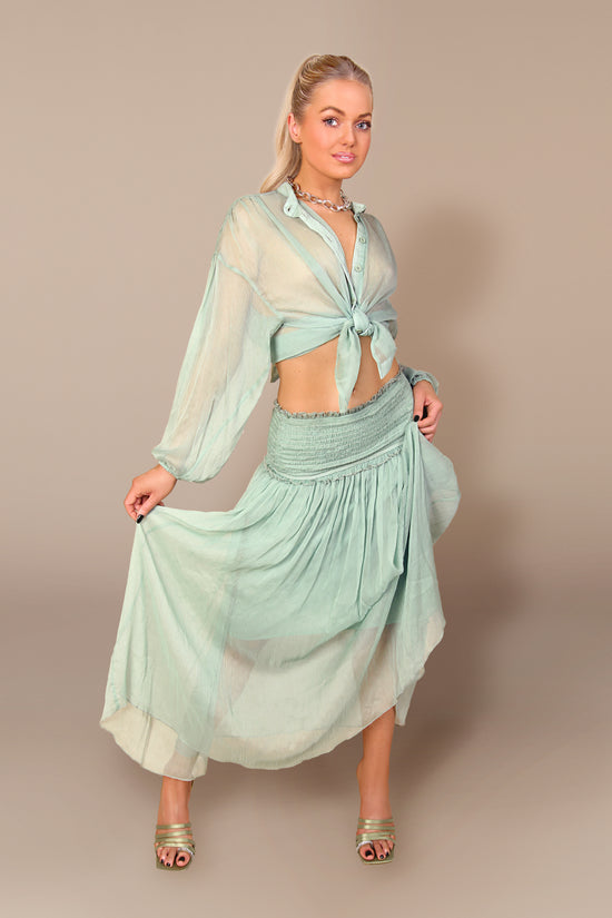 Resort Sea Moss Skirt Set