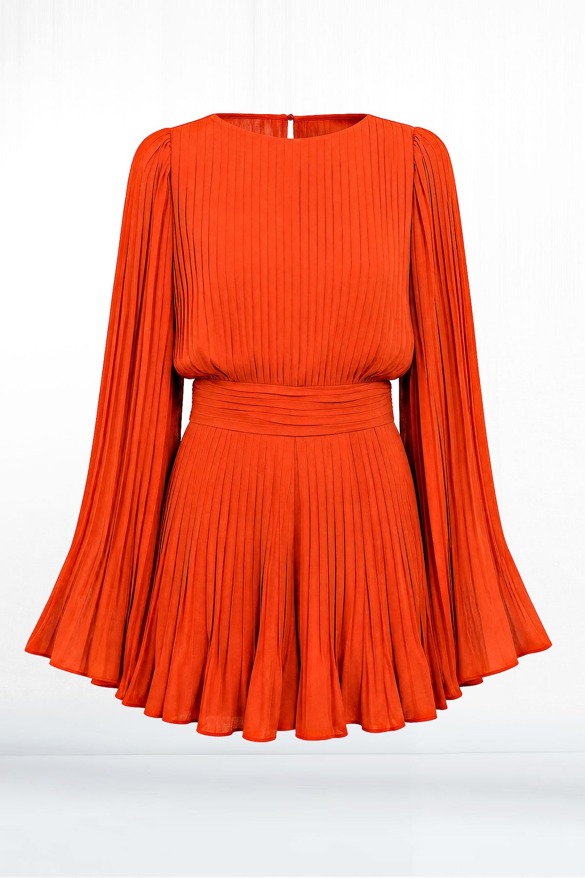Aurora Batwing Sleeve Wide Waist Pleated Romper
