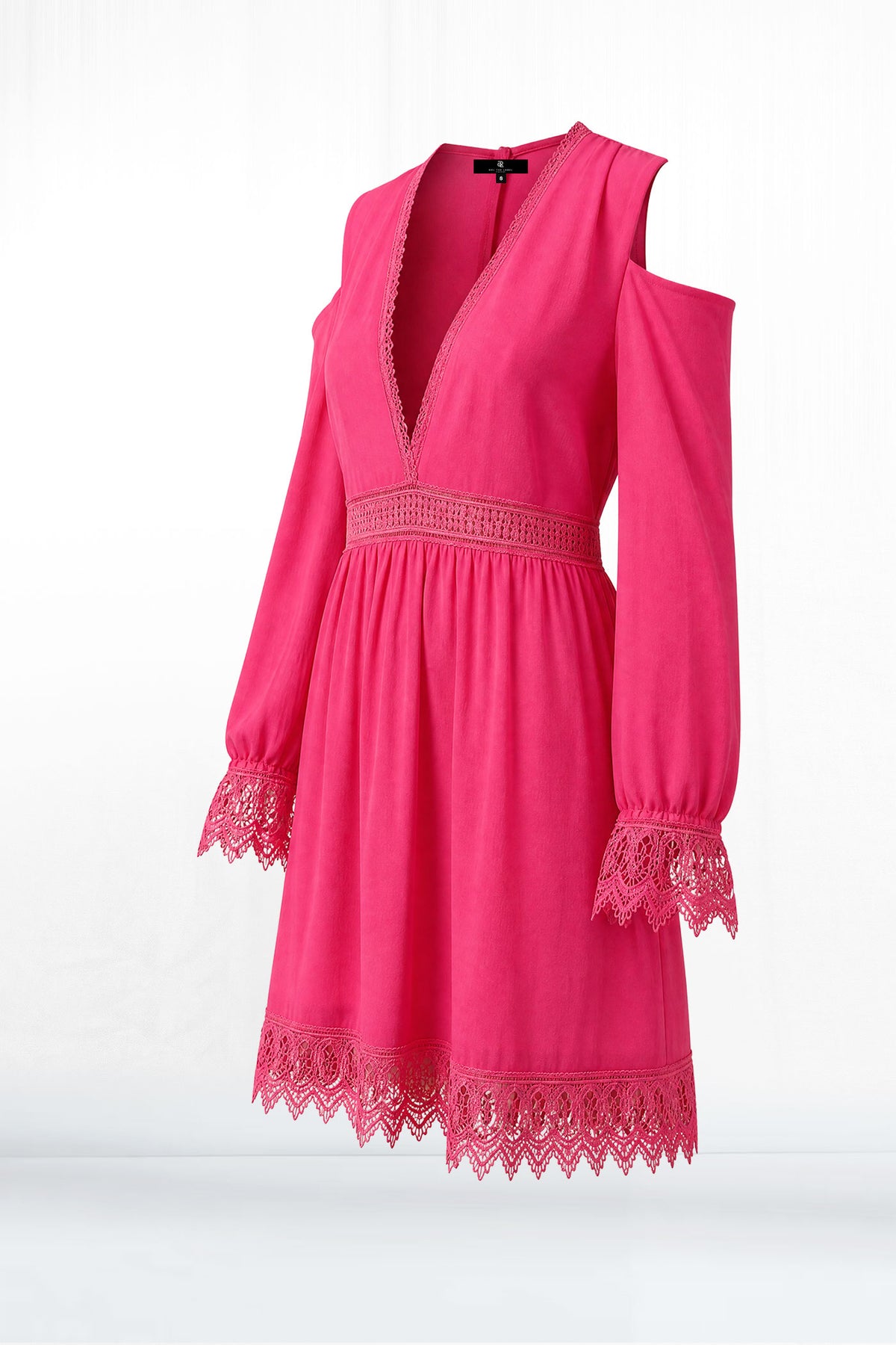 Ava Lace Long Sleeve Cutout Shoulder Dress