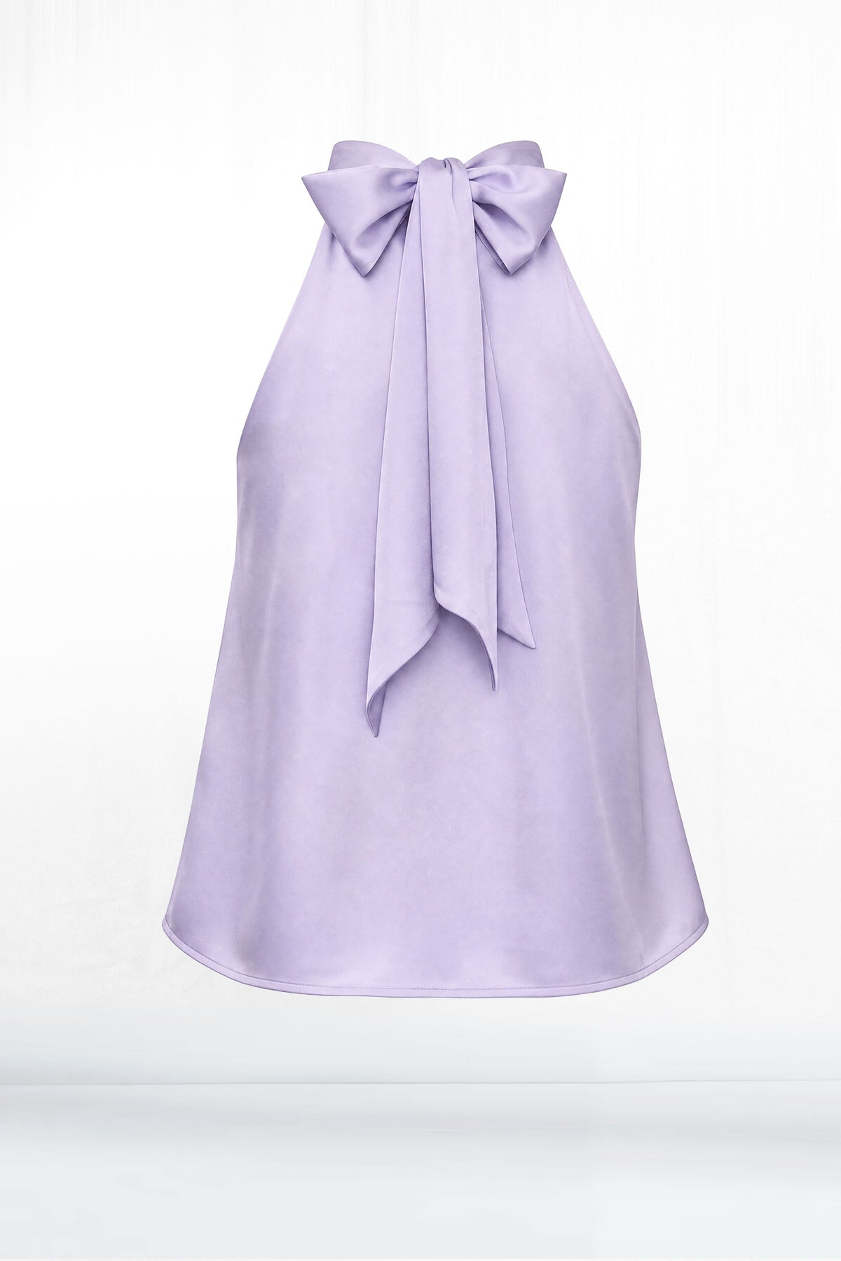 Daytona Sleeveless Tie Neck Silk Top
