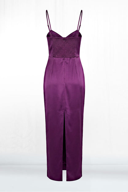 Elsy Satin Maxi Dinner Dress