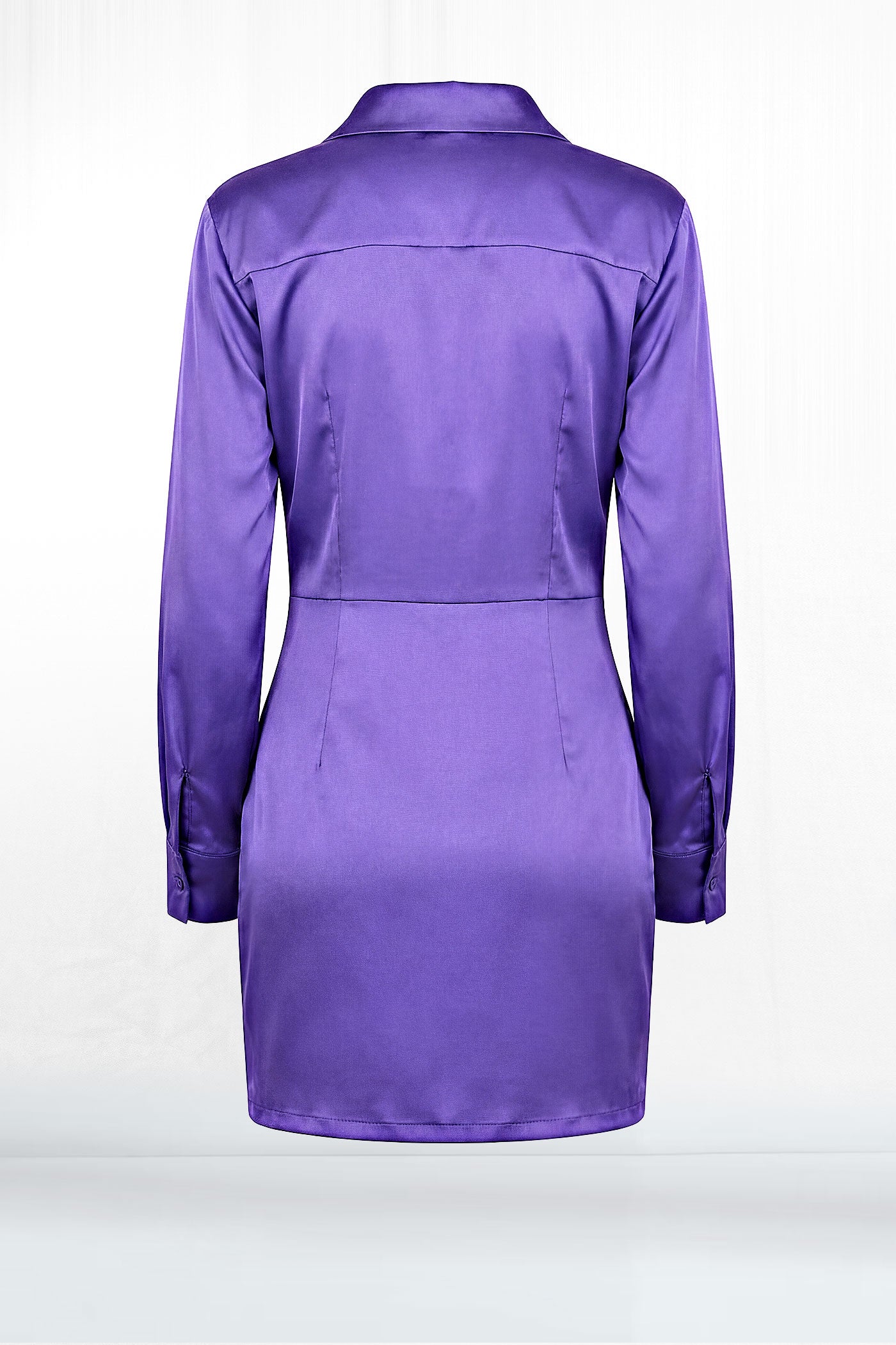 Fiona Satin Wrap Dress