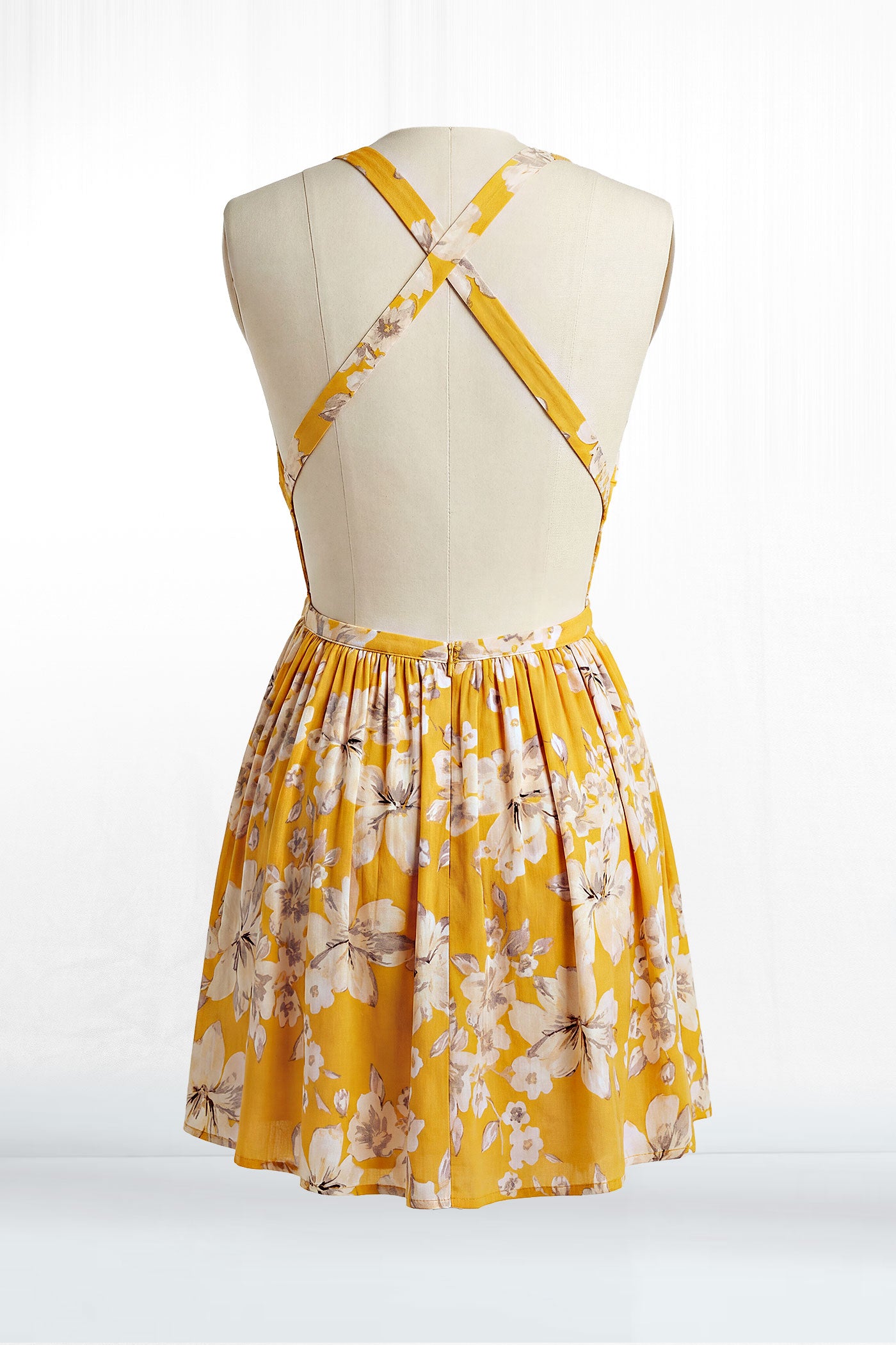 Floral Halter Mini Dress