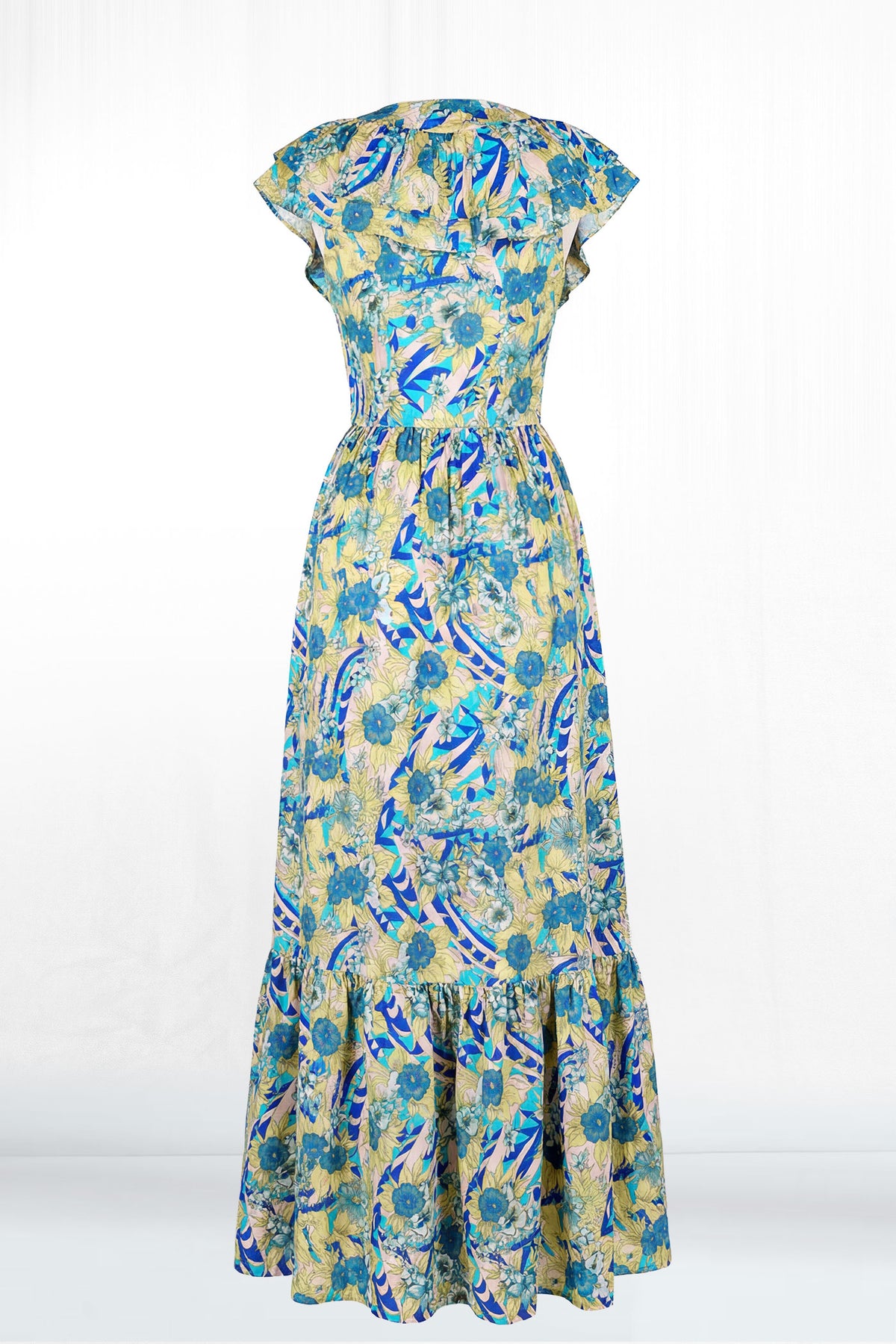 Daytona Double Ruffle Cinch Waist Dress