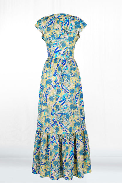 Daytona Double Ruffle Cinch Waist Dress