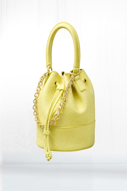 Italian Leather Medium Bucket Bag