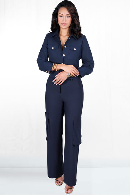 Jazi Straight Legl Slim Fit Side Pocket Cargo Pant