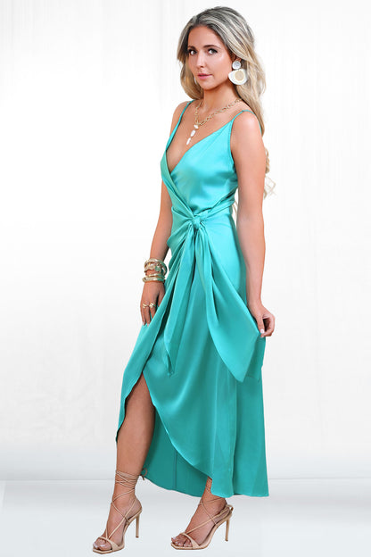 Kendall Strappy Wrap Up Midi Dress