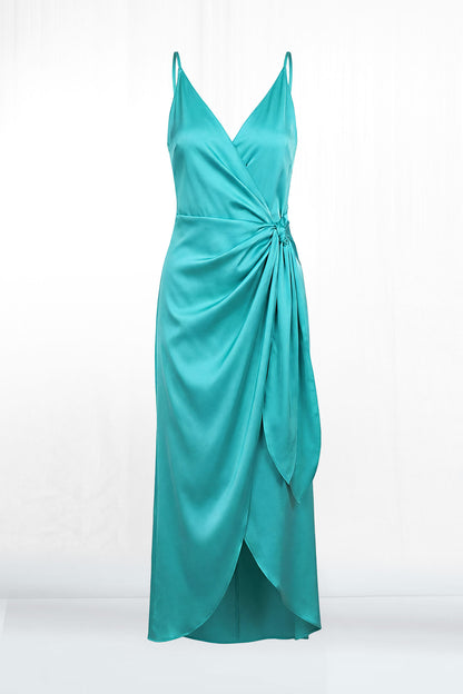 Kendall Strappy Wrap Up Midi Dress
