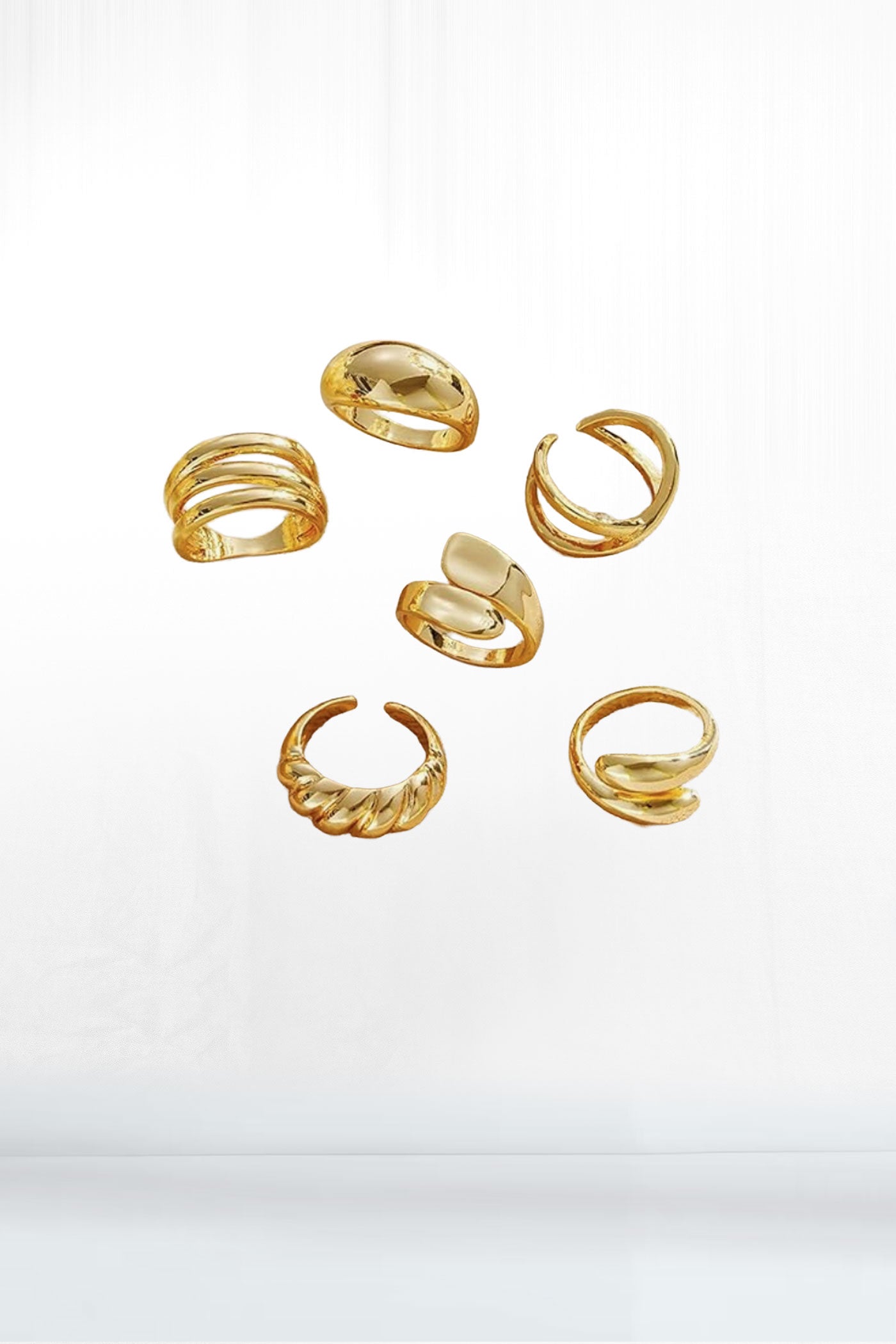 Layered Gold Rings