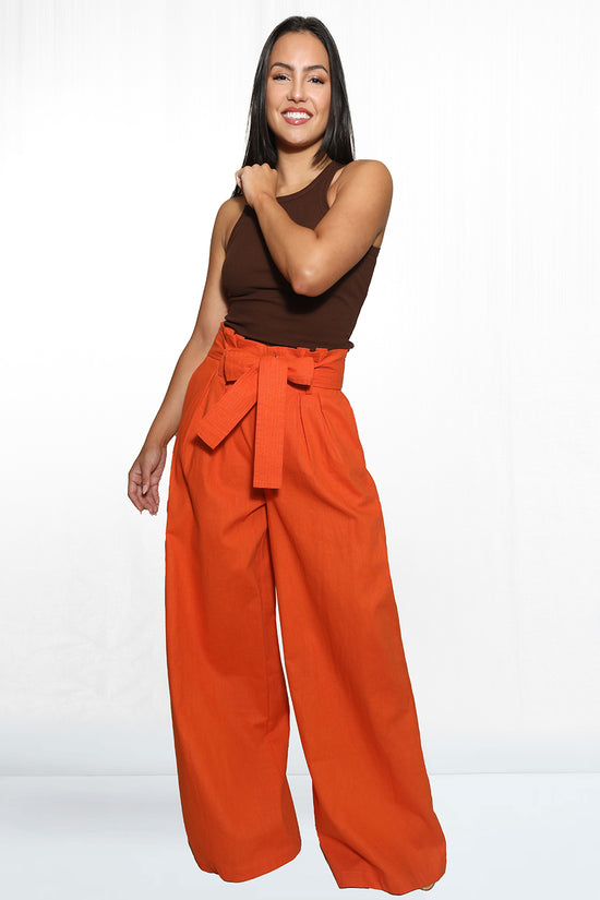 Mango Belted Waist Pant