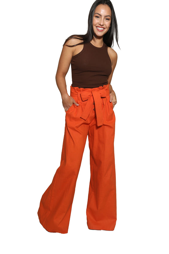 Mango Belted Waist Pant