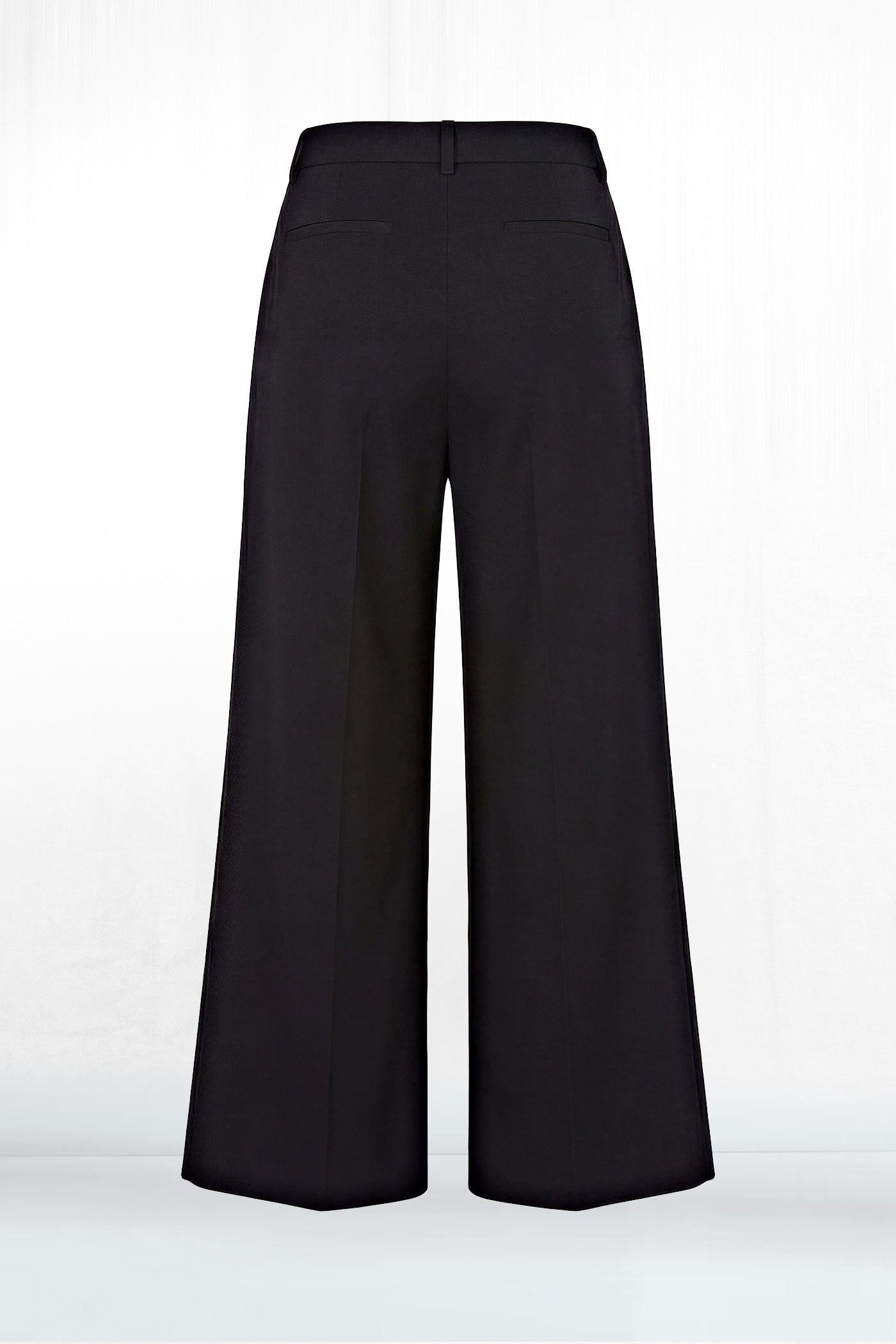 Natalia Black Wide Straight Suit Pant