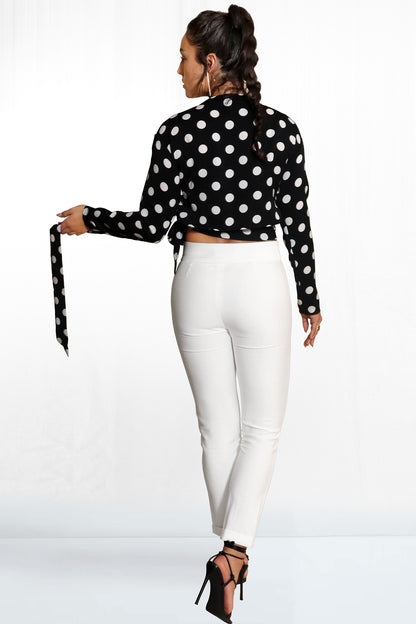 Piper Slim Fit Flat Front Belted Cotton Blend Pants