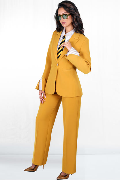 Rosali One Button Slim Fit Slit Sleeve Blazer