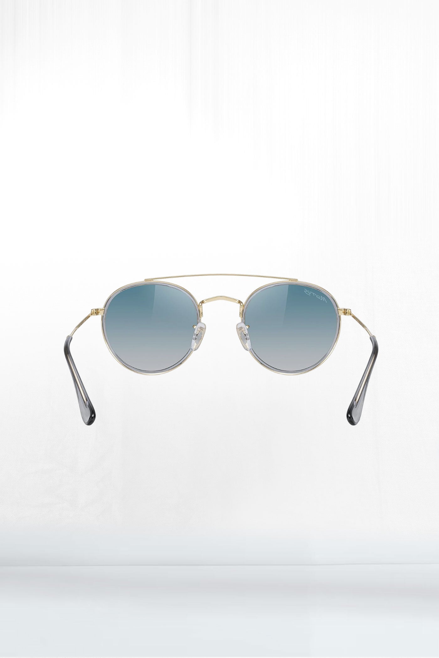 Round Vintage Unisex Double Bridge Sunglasses