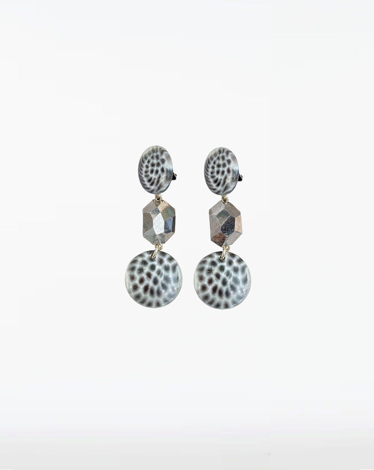 Speckled Jeweled Earrings