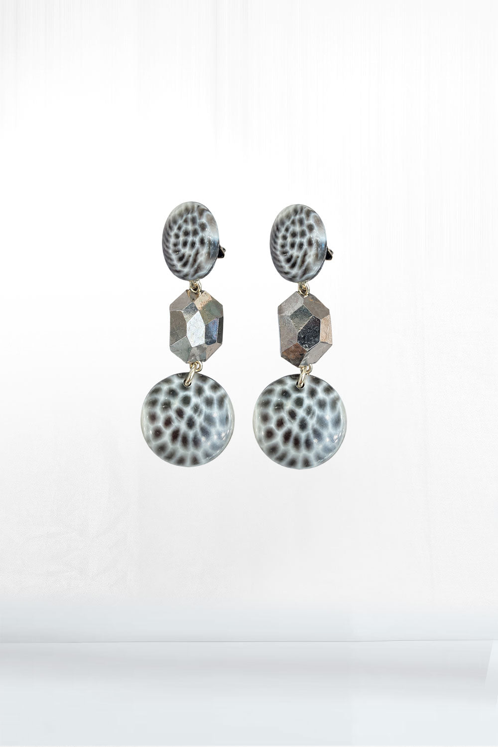 Speckled Jeweled Earrings