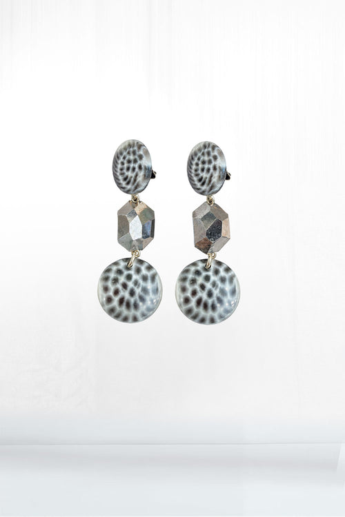 Speckled Jeweled Earrings