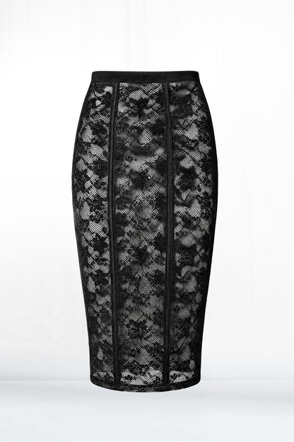 Stella Lace Pencil Maxi Skirt