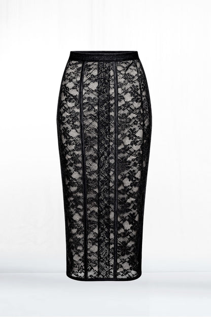 Stella Lace Pencil Maxi Skirt