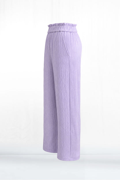 Tara Crinkled Pull-up Long Pocket Pant