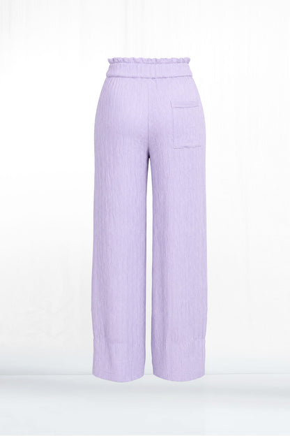 Tara Crinkled Pull-up Long Pocket Pant