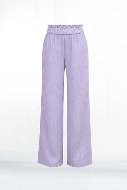 Tara Crinkled Pull-up Long Pocket Pant